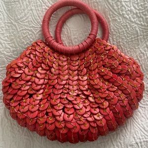 Vintage Chico’s Wooden Beaded Handbag